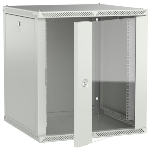 ITK LINEA W Шкаф 12U 600х600мм дверь стекло серый 2.0