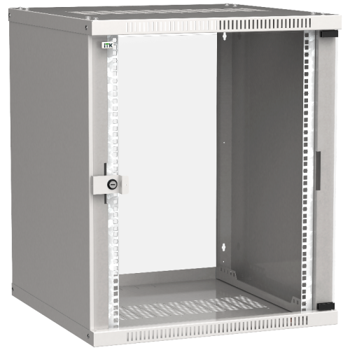 ITK Шкаф LINEA WE 15U 600x650мм дверь стекло серый