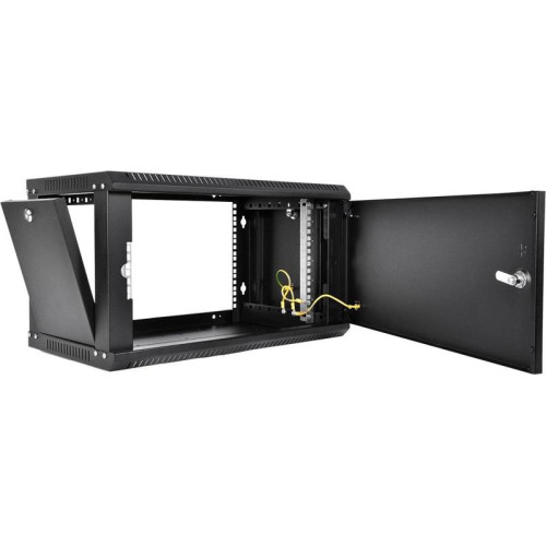 Шкаф коммутационный ЦМО ШРН-Эконом (ШРН-Э-6.650.1-9005) настенный 6U 600x650мм пер.дв.металл 65кг серый 600мм 16.2кг 180град. 342мм IP20 металл