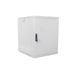 Шкаф коммутационный ЦМО (ШРН-12.500.1) настенный 12U 600x529мм пер.дв.стал.лист 200кг серый 470мм 180град.