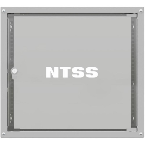 Шкаф коммутационный NTSS Lime (NTSS-WL9U5560GS) настенный 9U 550x600мм пер.дв.стекл несъемн.бок.пан. 30кг серый 520мм 15.6кг 110град. 500мм IP20 сталь
