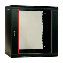 Шкаф коммутационный ЦМО ШРН-ЭКОНОМ (ШРН-Э-12.350-9005) настенный 12U 600x350мм пер.дв.стекл 85кг черный 300мм