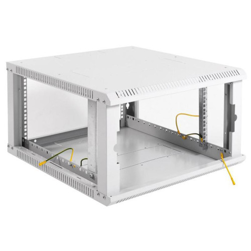 Шкаф коммутационный ЦМО ШРН-ЭКОНОМ (ШРН-Э-6.500) настенный 6U 600x520мм пер.дв.стекл 75кг серый 470мм 14.94кг 345мм