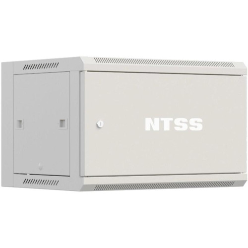 Шкаф коммутационный NTSS Премиум (NTSS-W6U6045FD) настенный 6U 570x450мм пер.дв.металл 60кг серый 350мм 18кг 220град. 370мм IP20 сталь