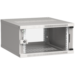ITK Шкаф LINEA WE 6U 600x650мм дверь стекло серый