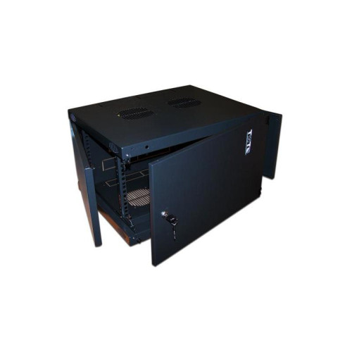 Шкаф коммутационный Lanmaster Next (TWT-CBWNM-6U-6X6-BK) настенный 6U 550x600мм пер.дв.металл задн.дв.спл.стал.лист 60кг черный IP20
