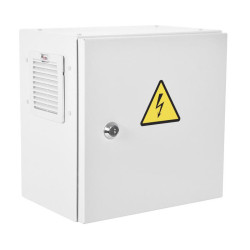 Шкаф монтажный ЦМО Эконом (ШТВ-НЭ-3.3.21-3ВВА-Т1) настенный 300x210мм пер.дв.стал.лист задн.дв.спл.стал.лист несъемн.бок.пан. серый 180мм 9кг 300мм IP54 уличный всепогодный с вентилятором с нагревателем укомплектованный 60Вт