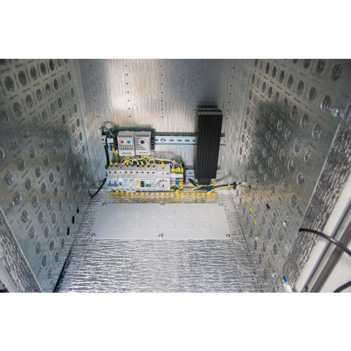 Шкаф коммутационный ЦМО (ШТВ-Н-15.6.5-4ААА-Т1) настенный 15U 600x530мм пер.дв.металл несъемн.бок.пан. 150кг серый 120град. 750мм всепогодный с вентилятором с нагревателем укомплектованный