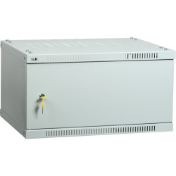 Шкаф LINEA WE 6U 550x350мм дверь металл серый