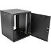 Шкаф коммутационный ЦМО (ШРН-12.650.1-9005) настенный 12U 600x658мм пер.дв.металл 200кг черный 600мм 180град.