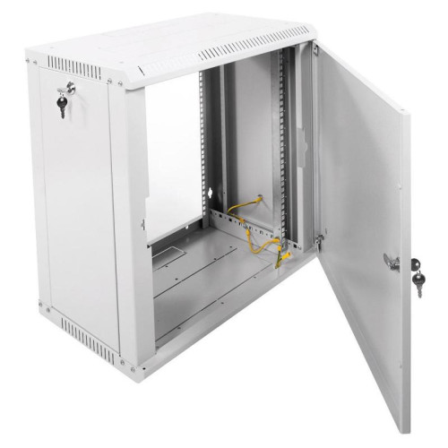 Шкаф коммутационный ЦМО ШРН-Эконом (ШРН-Э-12.500.1) настенный 12U 600x520мм пер.дв.металл 75кг серый 470мм 19.6кг 180град. 608мм