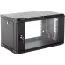 Шкаф коммутационный ЦМО ШРН-Эконом (ШРН-Э-6.500-9005) настенный 6U 600x520мм пер.дв.стекл 75кг черный 470мм 14.94кг 180град. 342мм