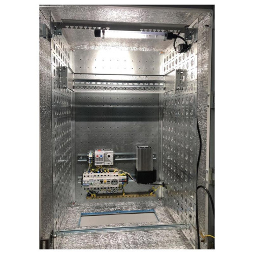 Шкаф коммутационный ЦМО (ШТВ-Н-12.6.5-4ААА-Т1) настенный 12U 600x530мм пер.дв.металл несъемн.бок.пан. 150кг серый 120град. уличный всепогодный с вентилятором с нагревателем укомплектованный