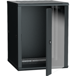 Шкаф LINEA W 18U 600x600 мм дверь стекло, RAL9005