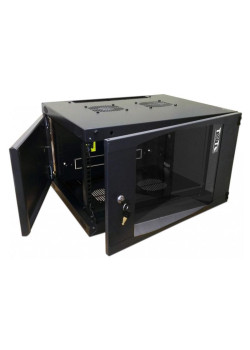 Шкаф коммутационный Lanmaster Next (TWT-CBWNG-9U-6X6-BK) настенный 9U 550x600мм пер.дв.стекл 60кг черный 19.5кг 494мм