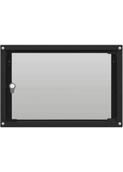 Шкаф коммутационный NTSS Lime (NTSS-WL6U5560GS-BL) настенный 6U 550x600мм пер.дв.стекл несъемн.бок.пан. 30кг черный 520мм 12кг 110град. 500мм IP20