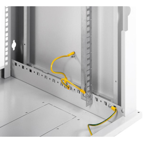 Шкаф коммутационный ЦМО ШРН-ЭКОНОМ (ШРН-Э-12.350) настенный 12U 600x350мм пер.дв.стекл 85кг серый 300мм 15.84кг 180град. 608мм IP20 металл