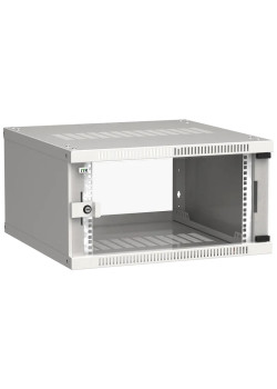 ITK Шкаф LINEA WE 6U 600x600мм дверь стекло серый