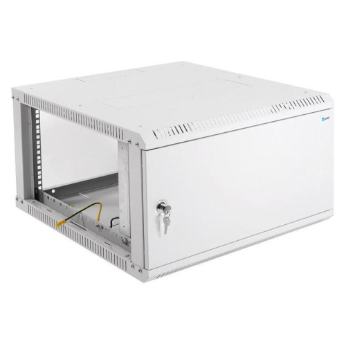 Шкаф коммутационный ЦМО ШРН-Эконом (ШРН-Э-6.500.1) настенный 6U 600x520мм пер.дв.металл 75кг серый 470мм 14.5кг 180град. 345мм