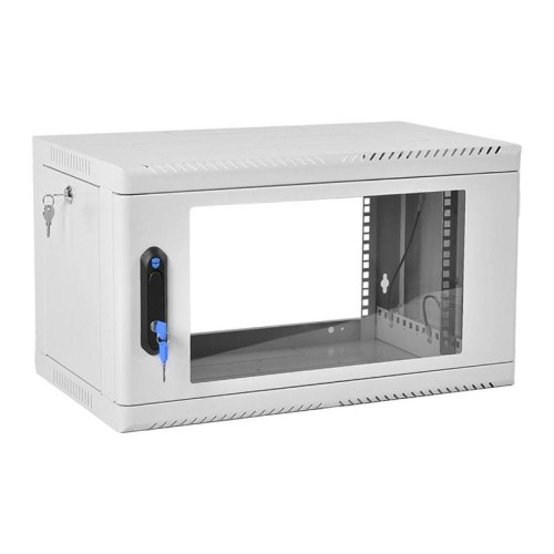 Шкаф коммутационный ЦМО (ШРН-6.350) настенный 6U 600x350мм пер.дв.стекл 200кг серый 300мм 180град.