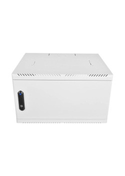 Шкаф коммутационный ЦМО (ШРН-6.350.1) настенный 6U 600x350мм пер.дв.металл 200кг серый 300мм 180град.
