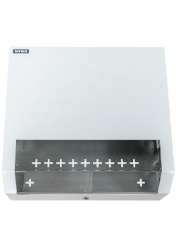 Шкаф коммутационный NTSS (NTSS-SOHO5U) настенный 5U 520x140мм пер.дв.стекл несъемн.бок.пан. 80кг белый 11кг 480мм IP20 металл