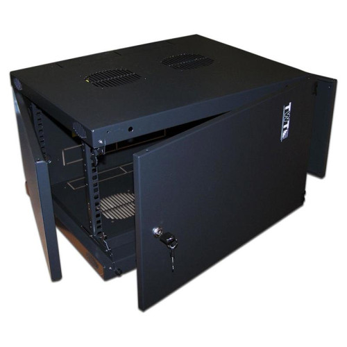 Шкаф коммутационный Lanmaster Next (TWT-CBWNM-18U-6X6-BK) настенный 18U 550x600мм пер.дв.металл 60кг черный 29.5кг 988мм IP20 сталь