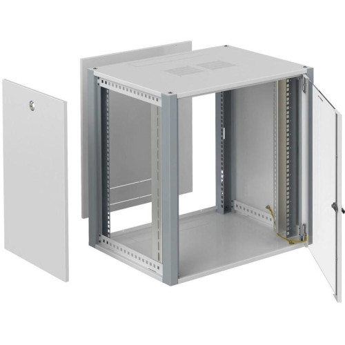 Шкаф коммутационный Sysmatrix (WP 6409.710) настенный 9U 600x450мм пер.дв.стекл 60кг серый 300мм 17.3кг 450мм IP20 металл