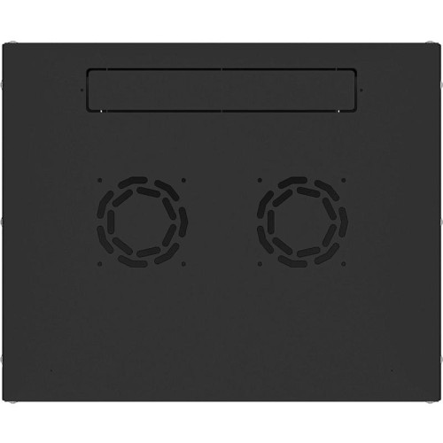 Шкаф коммутационный NTSS Lime (NTSS-WL9U5545GS-BL) настенный 9U 550x450мм пер.дв.стекл несъемн.бок.пан. 30кг черный 370мм 12кг 110град. 500мм IP20 сталь