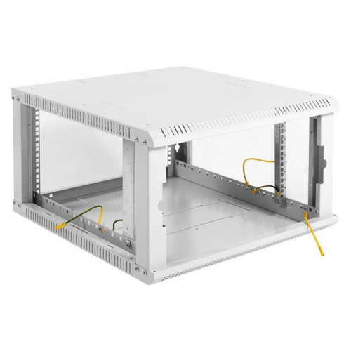 Шкаф коммутационный ЦМО ШРН-Эконом (ШРН-Э-6.350.1) настенный 6U 600x350мм пер.дв.металл 85кг серый 300мм 11кг 180град. 345мм