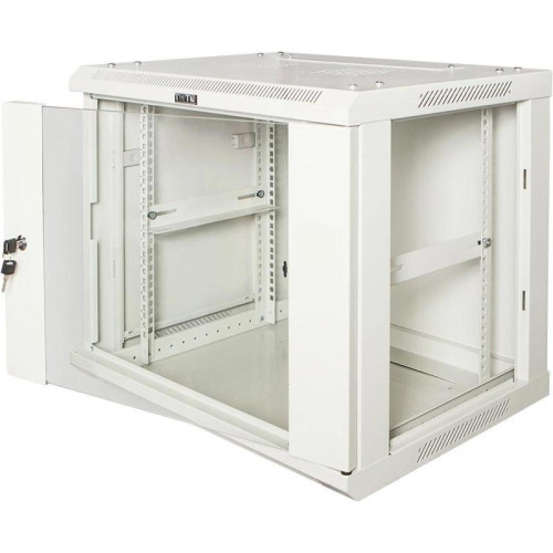 Шкаф коммутационный Lanmaster Pro (TWT-CBWPG-15U-6X4-GY) настенный 15U 600x450мм пер.дв.стекл 60кг серый 350мм 768мм IP20 металл
