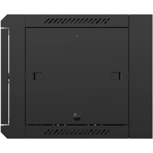 Шкаф коммутационный NTSS (NTSS-W6U6060GS-BL) настенный 6U 570x600мм пер.дв.стекл 60кг черный 500мм 18.8кг 220град. 370мм IP20 сталь