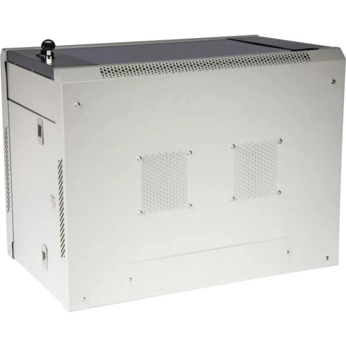 Шкаф коммутационный Lanmaster (TWT-CBWPG-12U-6X6-GY) настенный 12U 600x600мм пер.дв.стекл 60кг серый