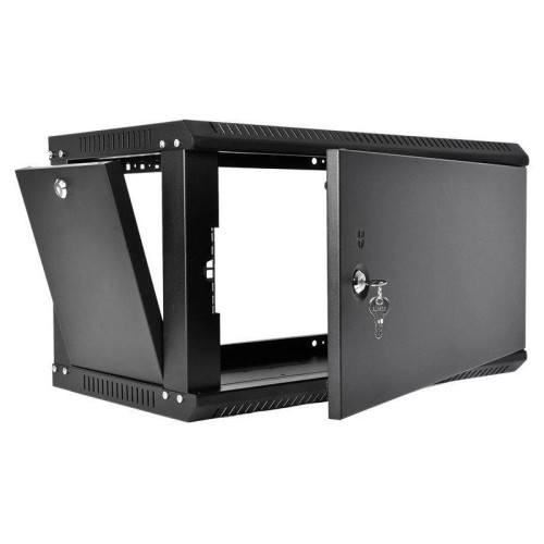 Шкаф коммутационный ЦМО ШРН-Эконом (ШРН-Э-9.350.1-9005) настенный 9U 600x350мм пер.дв.металл 85кг черный 300мм 13.5кг 180град. 476мм IP20 металл
