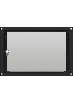 Шкаф коммутационный NTSS Lime (NTSS-WL9U5545GS-BL) настенный 9U 550x450мм пер.дв.стекл несъемн.бок.пан. 30кг черный 370мм 12кг 110град. 500мм IP20 сталь