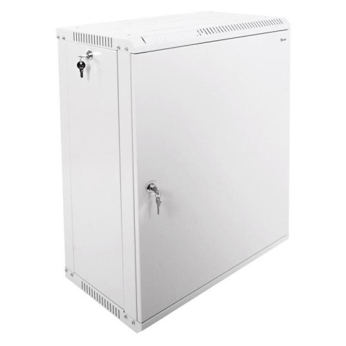 Шкаф коммутационный ЦМО ШРН-Эконом (ШРН-Э-15.500.1) настенный 15U 600x520мм пер.дв.металл направл.под закл.гайки 75кг серый 470мм 22.68кг 180град. 742мм IP20 сталь