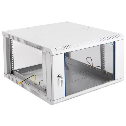 Шкаф коммутационный ЦМО ШРН-ЭКОНОМ (ШРН-Э-6.500) настенный 6U 600x520мм пер.дв.стекл 75кг серый 470мм 14.94кг 345мм