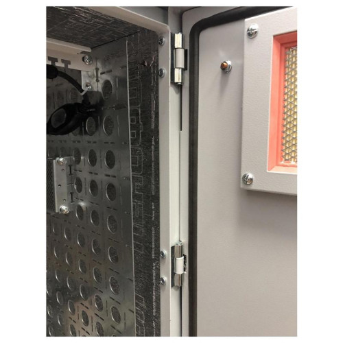 Шкаф коммутационный ЦМО (ШТВ-Н-12.6.5-4ААА-Т1) настенный 12U 600x530мм пер.дв.металл несъемн.бок.пан. 150кг серый 120град. уличный всепогодный с вентилятором с нагревателем укомплектованный