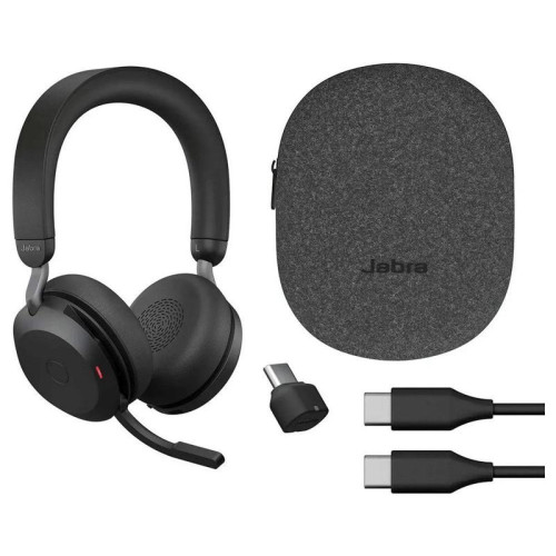Беспроводная гарнитура Jabra Evolve2 75, Link380c MS Stereo Black (PN: 27599-999-899)