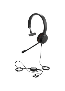 Проводная гарнитура Jabra Evolve 20, Mono MS, USB C/A adapter (PN: 4993-823-169)