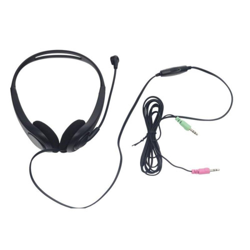 Наушники Raskat Standart 2J (30мм, 60Ом, 105±3дБ, 20-20000Гц, микрофон, 2х3,5мм Jack, 2,2м)