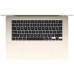 Ноутбук Apple/ 15-inch MacBook Air: Apple M3 with 8-core CPU, 10-core GPU/16GB/512GB SSD - Starlight/RU