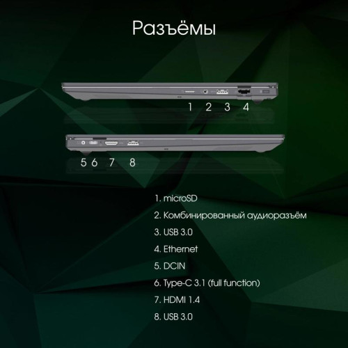 Ноутбук Digma Pro Parvus M Ryzen 3 3200U 8Gb SSD256Gb AMD Radeon 15.6