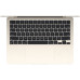 Ноутбук Apple/ 13-inch MacBook Air: Apple M2 with 8-core CPU, 10-core GPU/16Gb/512GB SSD - Starlight/RU