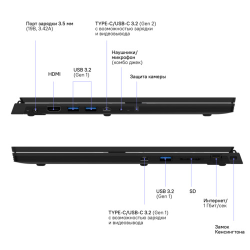 Ноутбук Rikor SPB 302.1/15/1155G7/1x16Gb/1x256Gb/Win11Pro