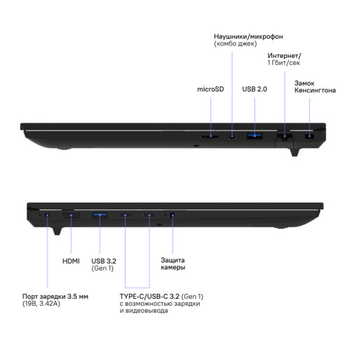 Ноутбук Rikor NINO 203.1/15/1220P/2x8Gb/1x512Gb/Win11Pro