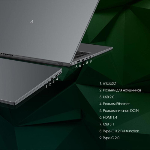 Ноутбук Digma Pro Fortis M Core i5 1235U 16Gb SSD512Gb Intel Iris Xe graphics 14.1