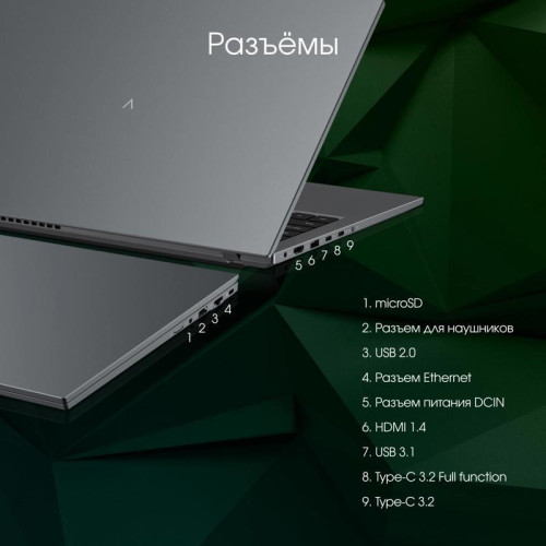 Ноутбук Digma Pro Fortis M Ryzen 5 7430U 8Gb SSD256Gb AMD Radeon 15.6