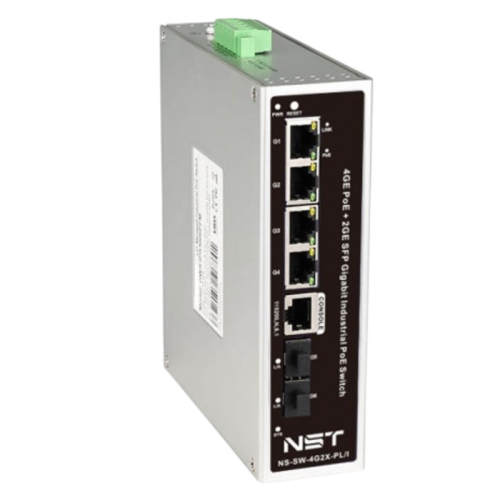 Промышленный управляемый L2+ PoE коммутатор Gigabit Ethernet на 4 GE RJ45 PoE + 2 GE SFP порта/ Промышленный управляемый L2+ PoE коммутатор Gigabit Ethernet на 4 GE RJ45 PoE + 2 GE SFP порта. Порты: 4x10/100/1000Base-T, 2x100/1000Base-X. Порты PoE: 1-4 - 