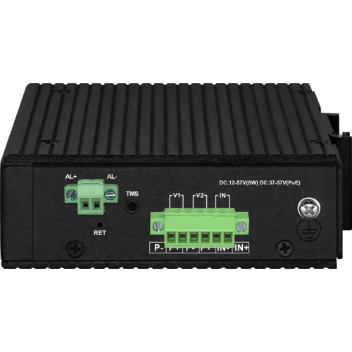 Промышленный управляемый (L2+) Ultra PoE коммутатор Gigabit Ethernet на 8GE PoE + 4 GE SFP порта с функцией мониторинга температуры/ влажности/ напряжения. Порты: 8 x GE (10/100/1000Base-T) с PoE BT (до 90W) + 4 x GE SFP (1000Base-X). Уровень управления L Промышленный управляемый (L2+) Ultra PoE коммутатор Gigabit Ethernet на 8GE PoE + 4 GE SFP порта с функцией мониторинга температуры/ влажности/ напряжения. Порты: 8 x GE (10/100/1000Base-T) с PoE BT (до 90W) + 4 x GE SFP (1000Base-X). Уровень управления L